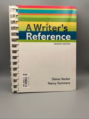A Writer's Reference — Colorful Striped Cover (White)